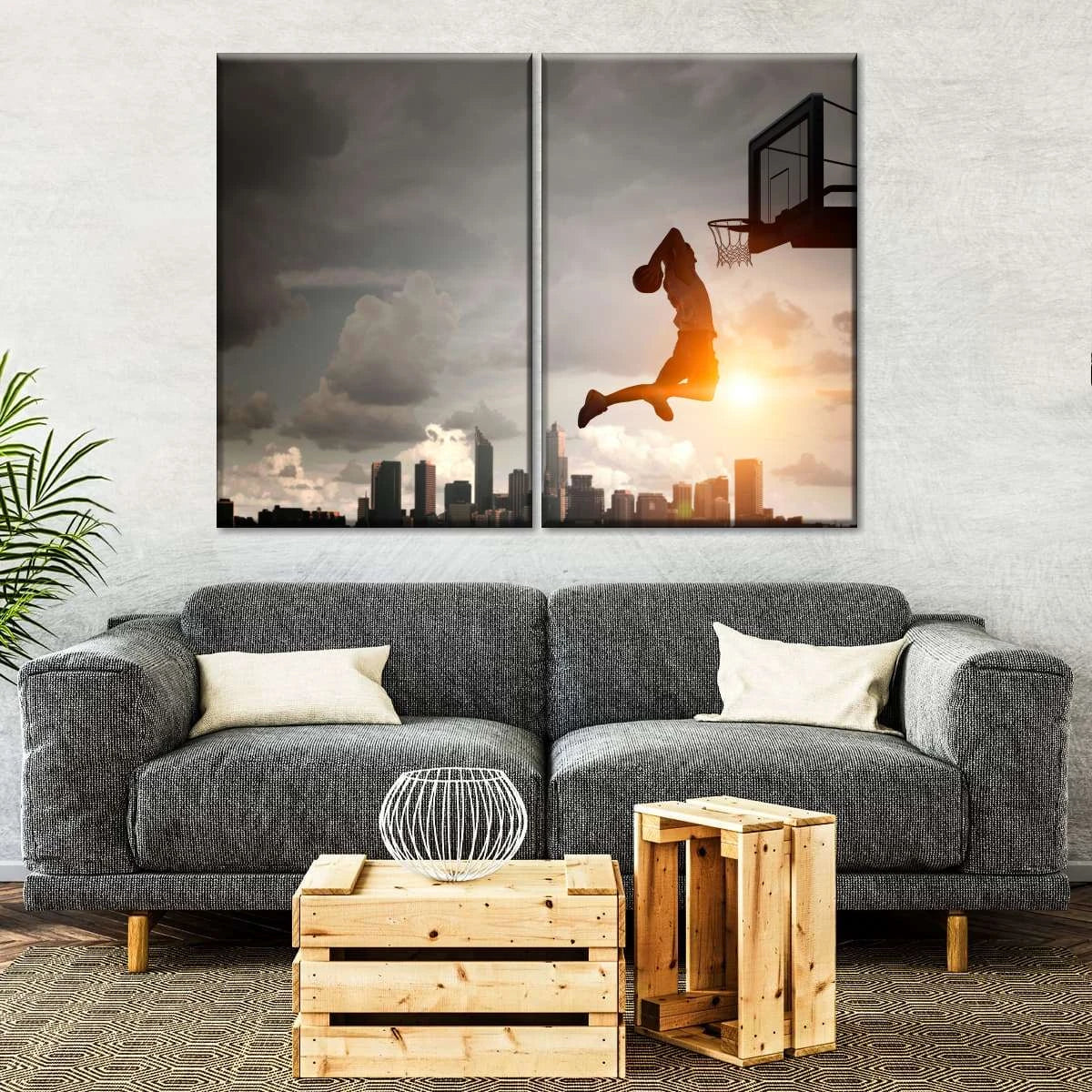 2 Piece Side by Side Split Canvas Prints
