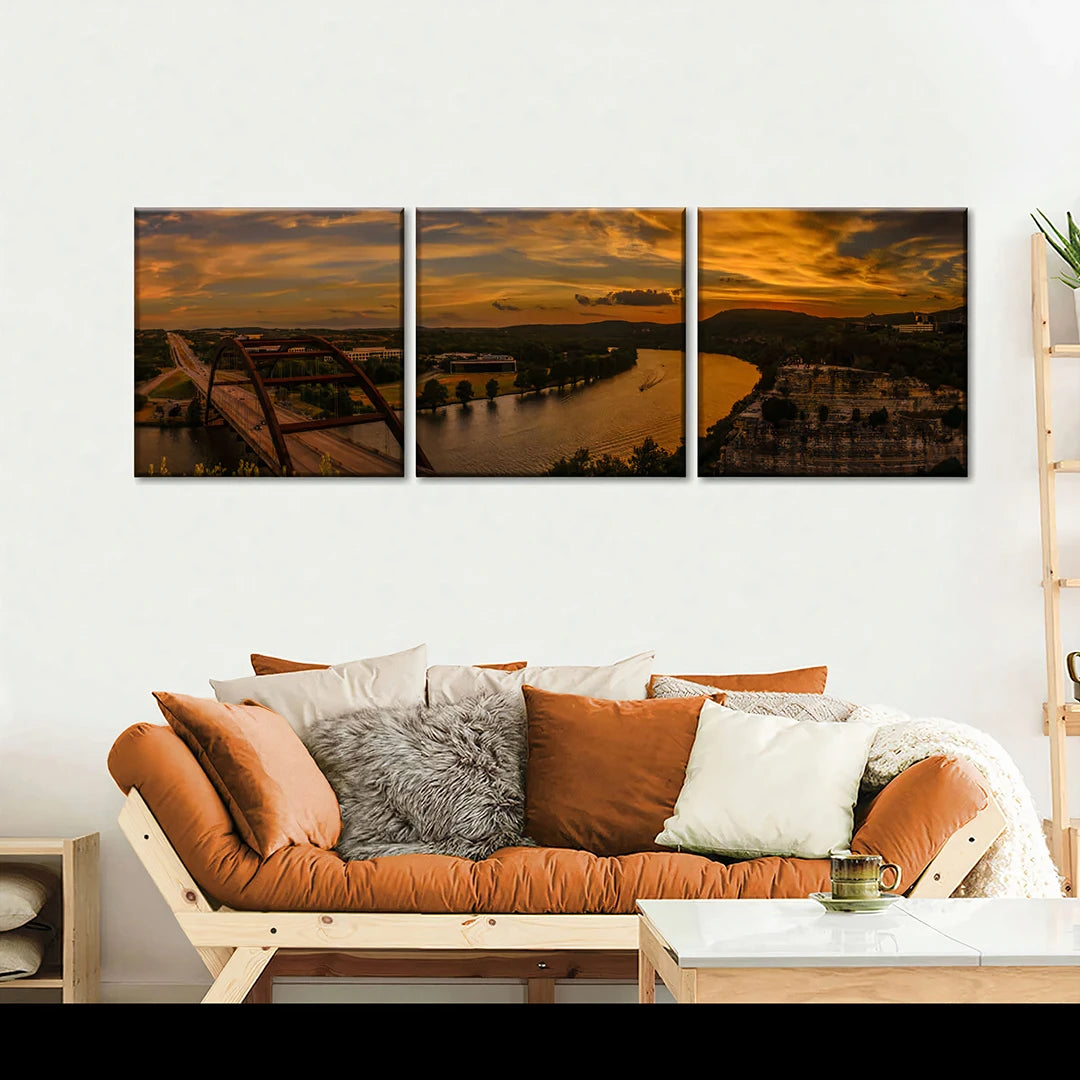3 Piece Square Panoramic Split Canvas Prints