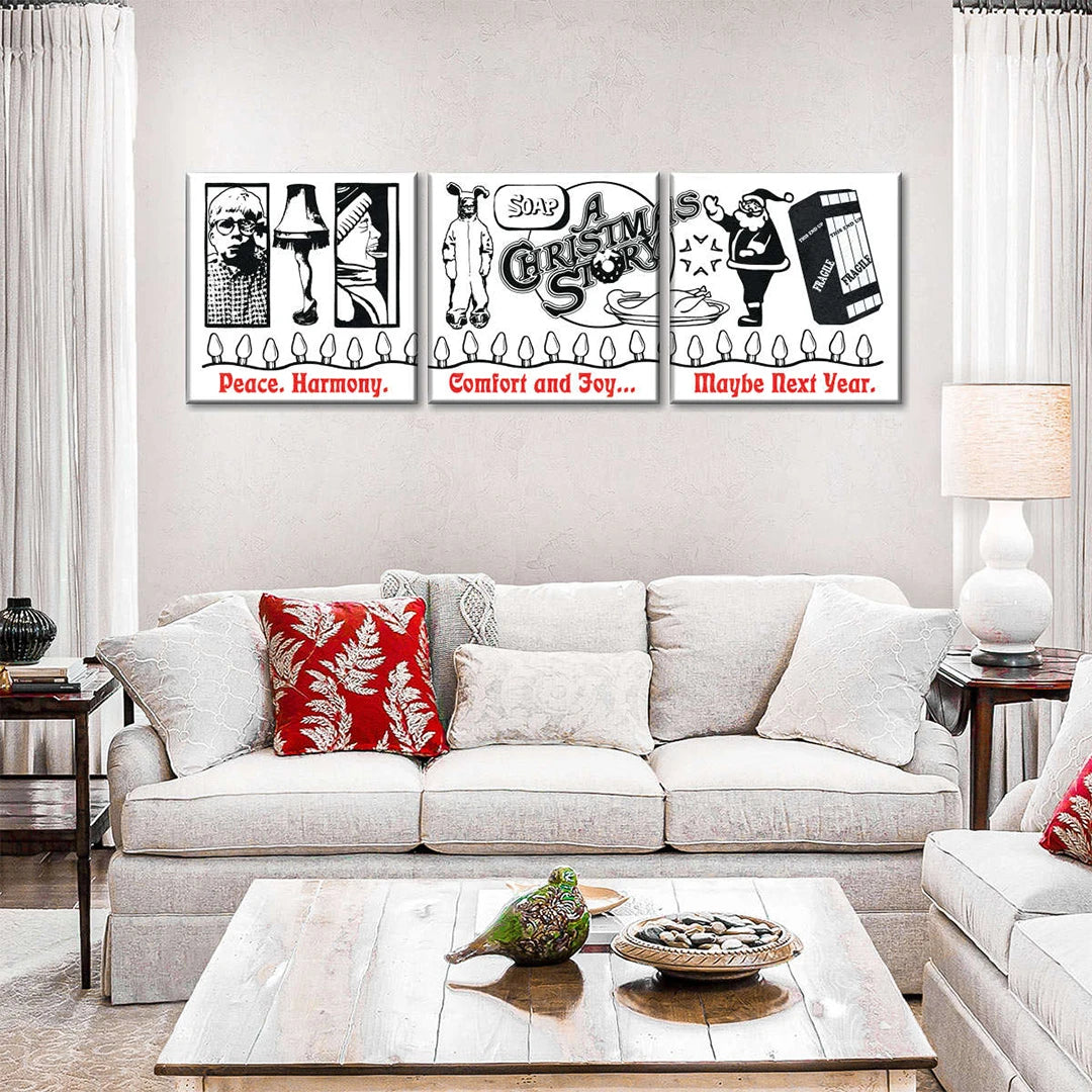 3 Piece Square Panoramic Split Canvas Prints
