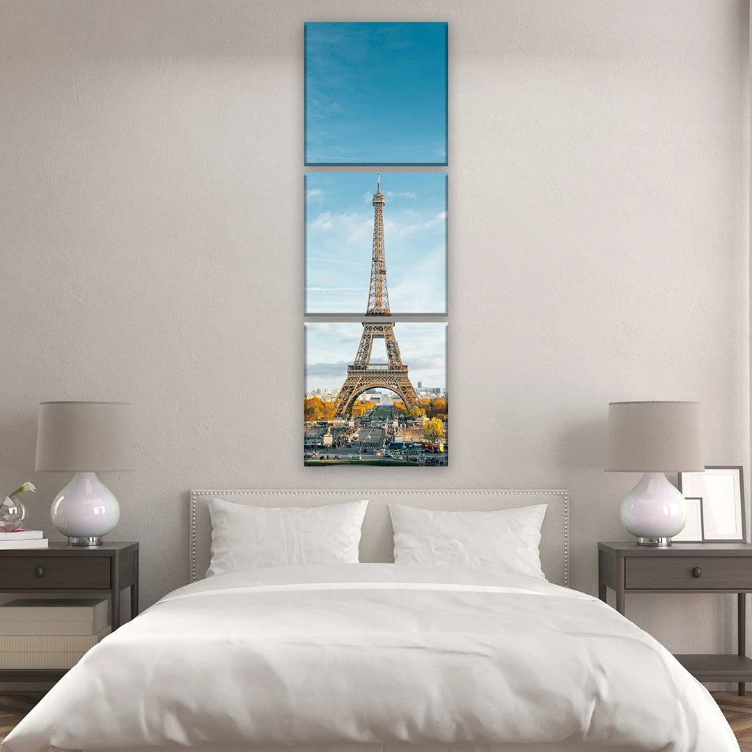 3 Piece Square Lengthway Split Canvas Prints