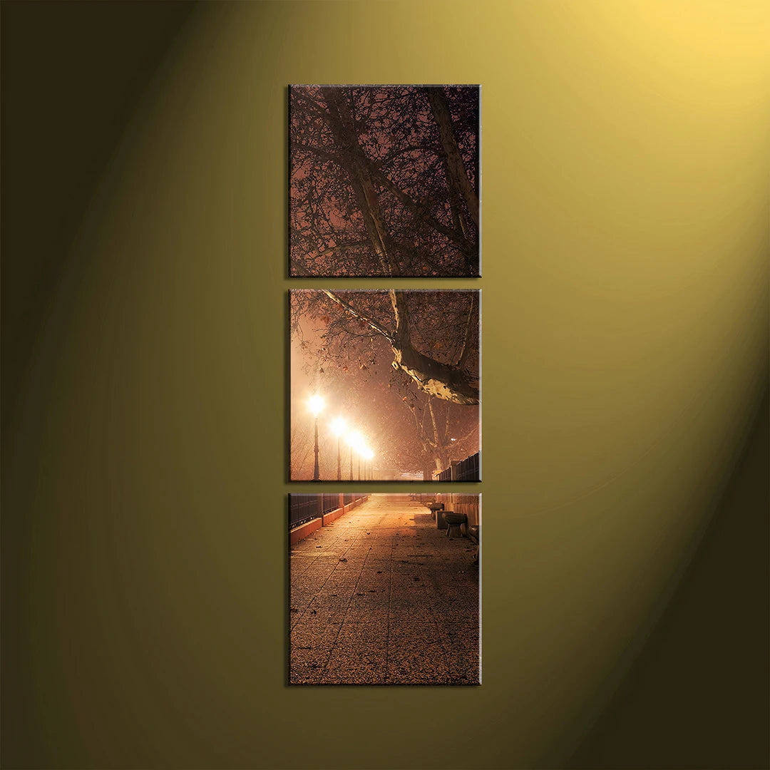 3 Piece Square Lengthway Split Canvas Prints