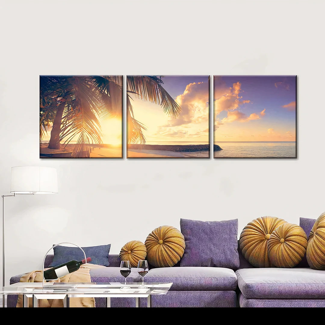 3 Piece Square Panoramic Split Canvas Prints