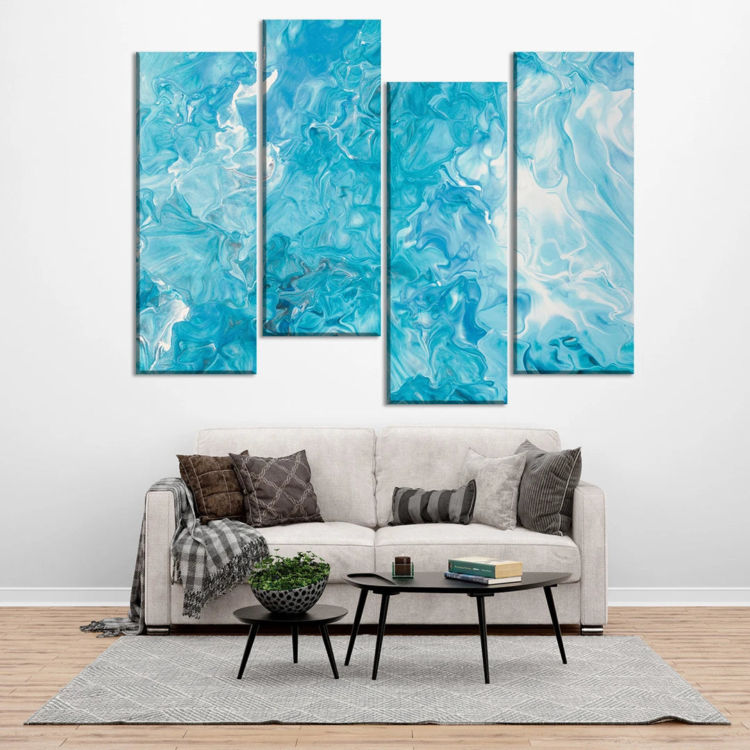 4 Piece Staggered Split Canvas Prints