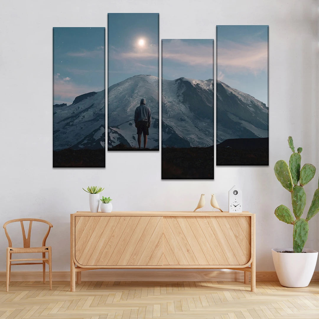4 Piece Staggered Split Canvas Prints