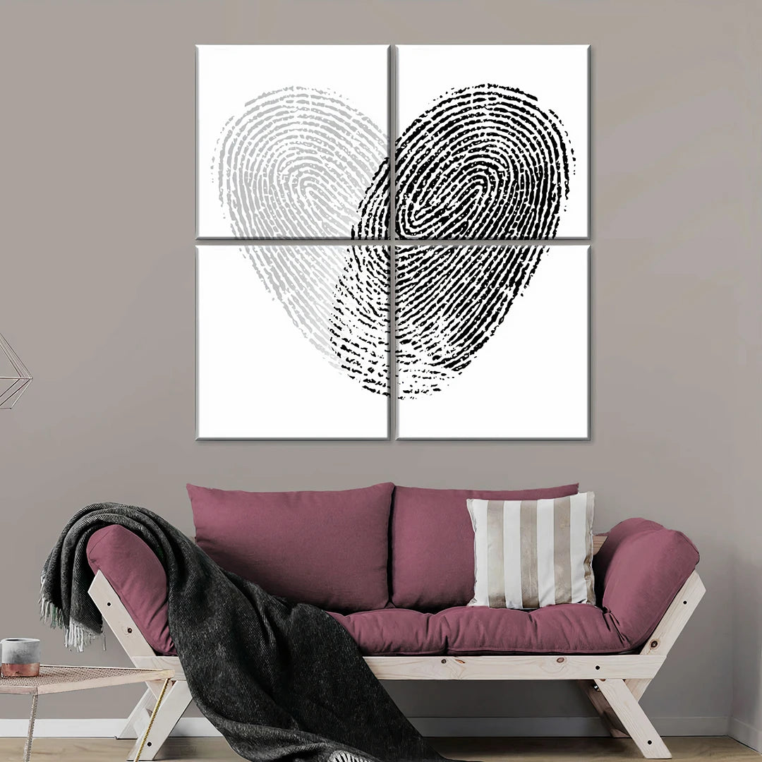 4 Piece Split Canvas Prints Square