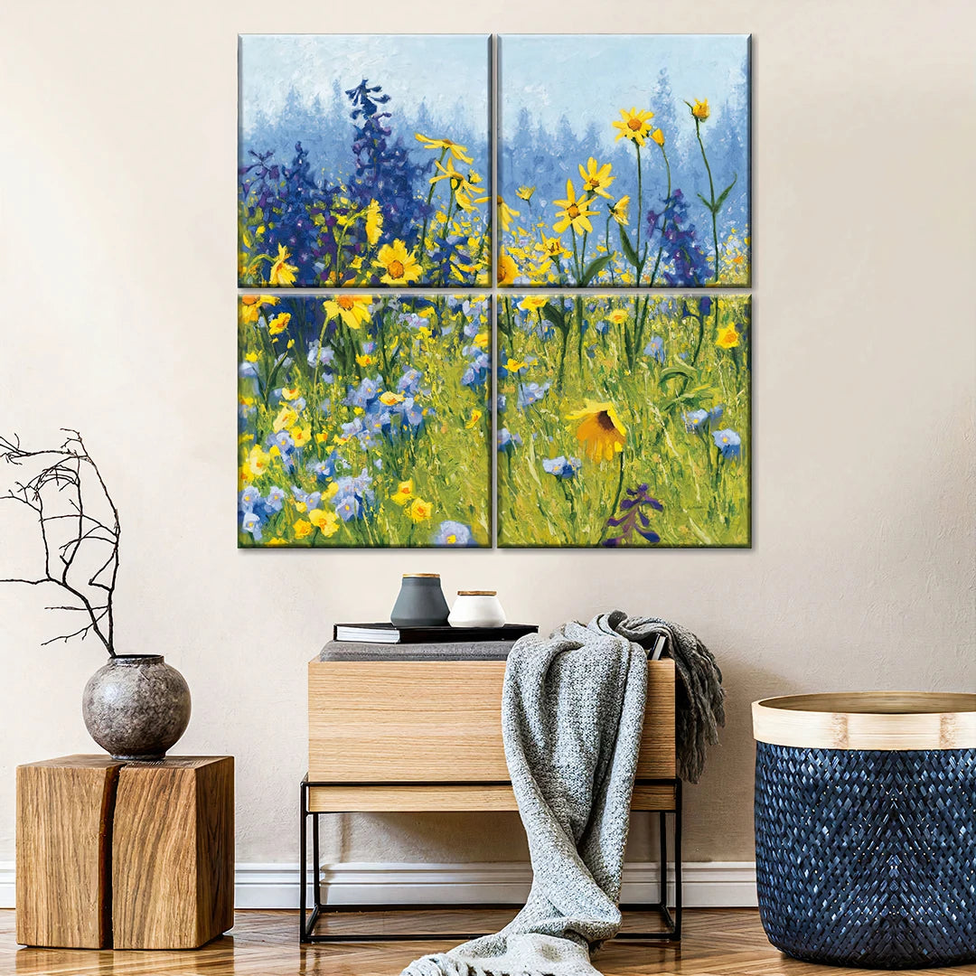 4 Piece Split Canvas Prints Square