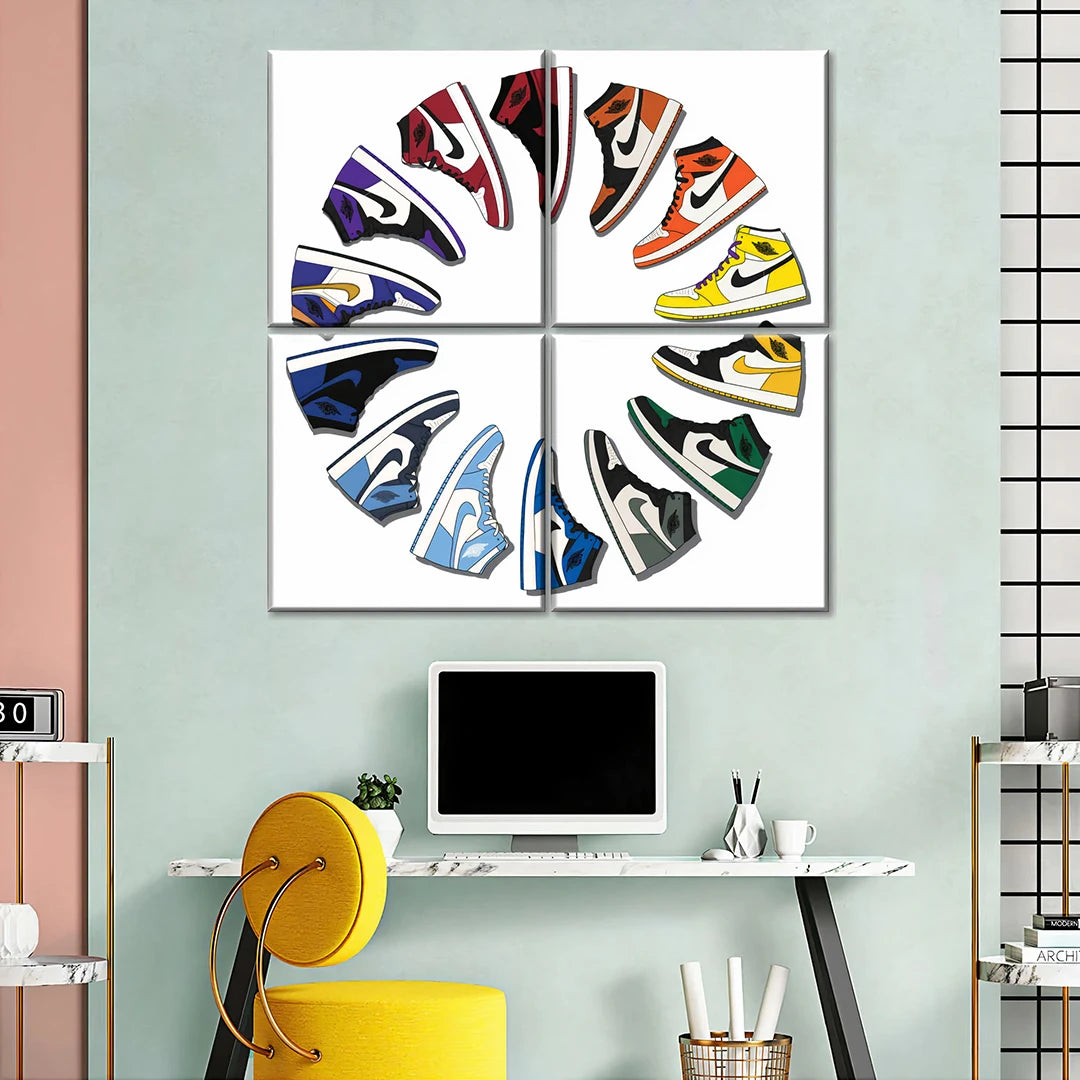 4 Piece Split Canvas Prints Square