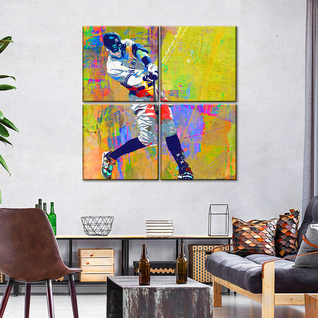 4 Piece Split Canvas Prints Square