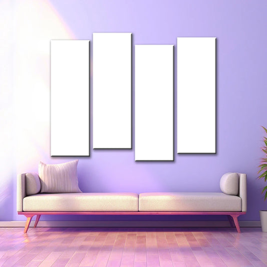 4 Piece Staggered Split Canvas Prints