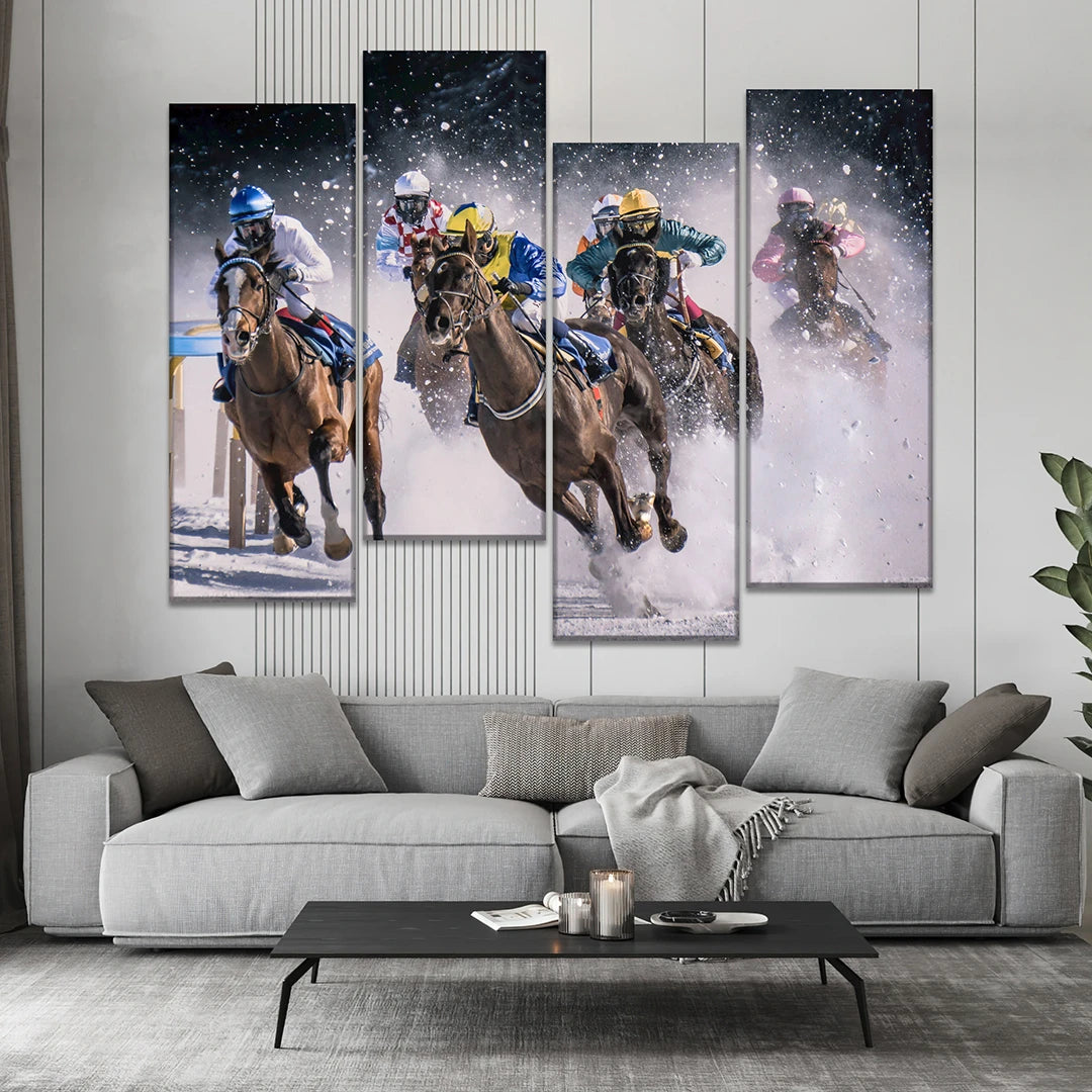 4 Piece Staggered Split Canvas Prints
