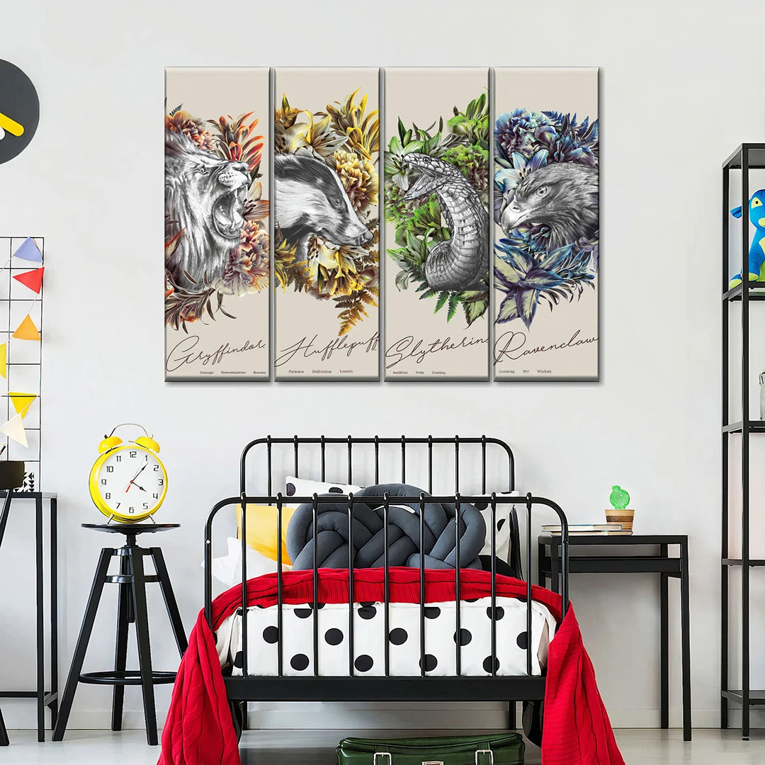 4 Piece Rectangle Split Canvas Prints