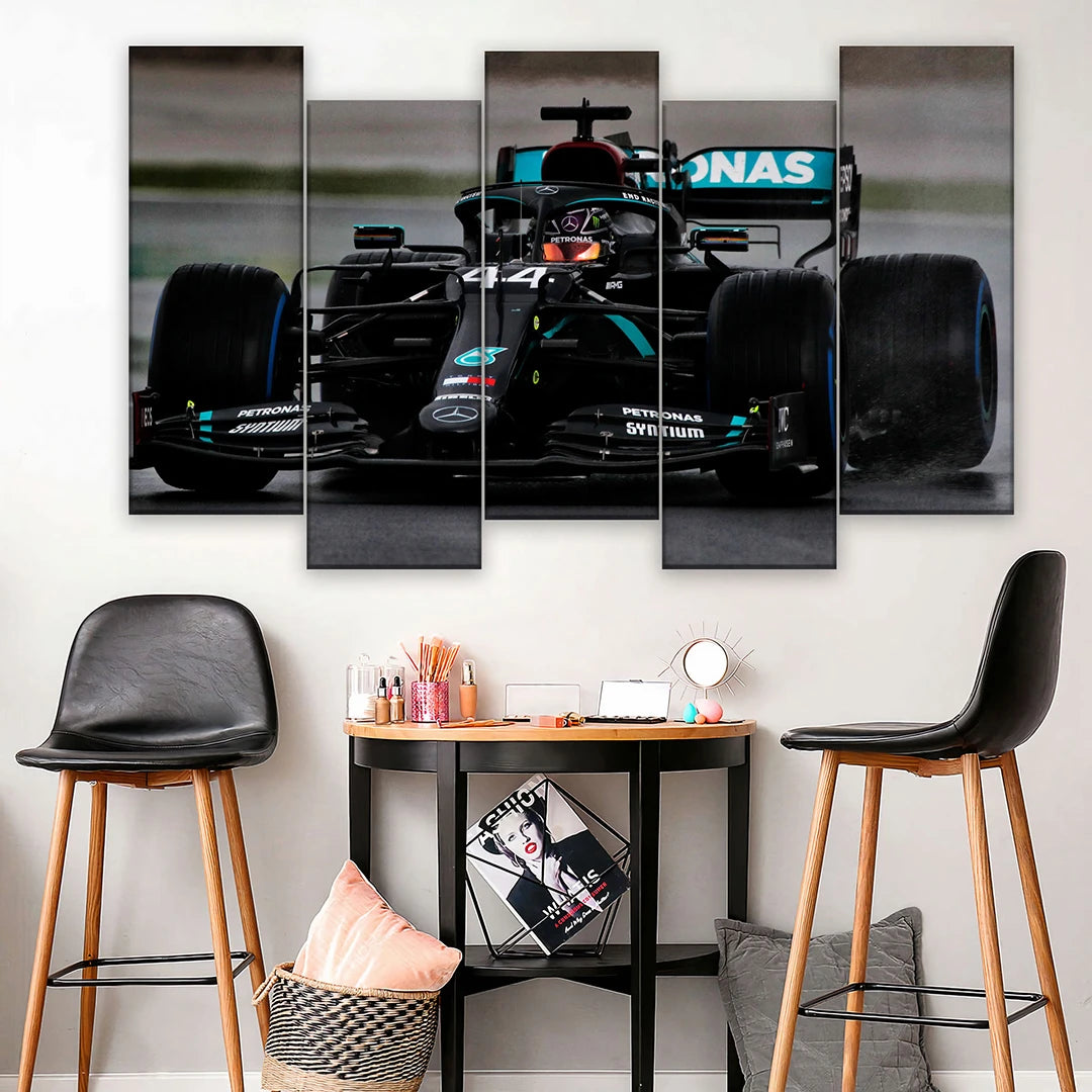 5 Piece Equal Size Staggered Canvas Wall Art