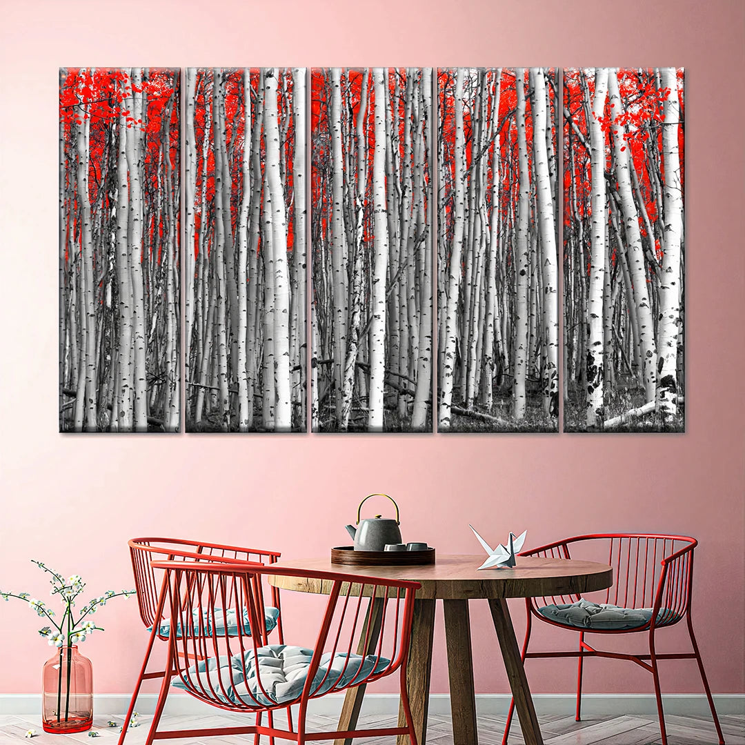 5 Piece Rectangular Split Canvas Wall Art