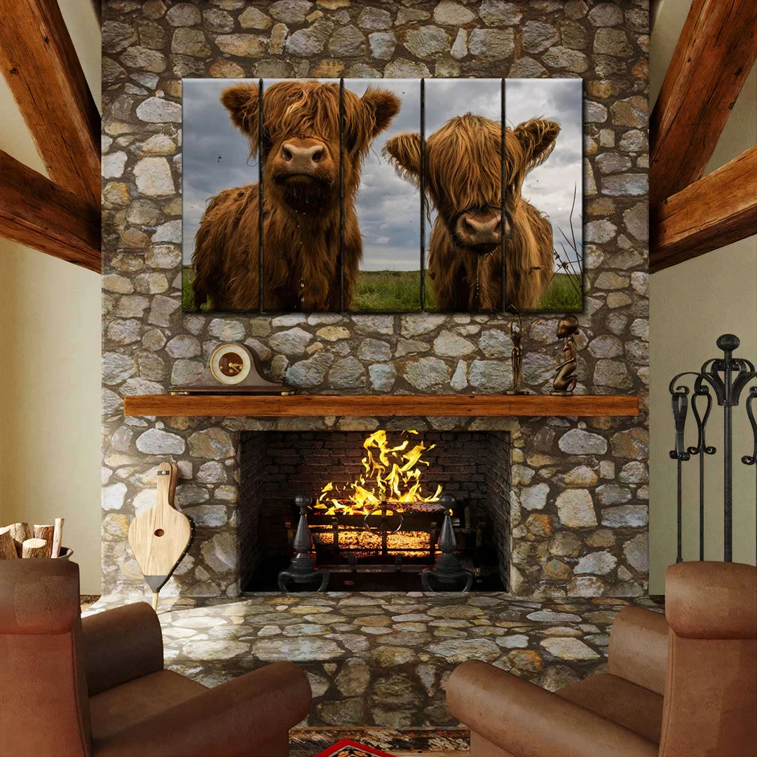 5 Piece Rectangular Split Canvas Wall Art