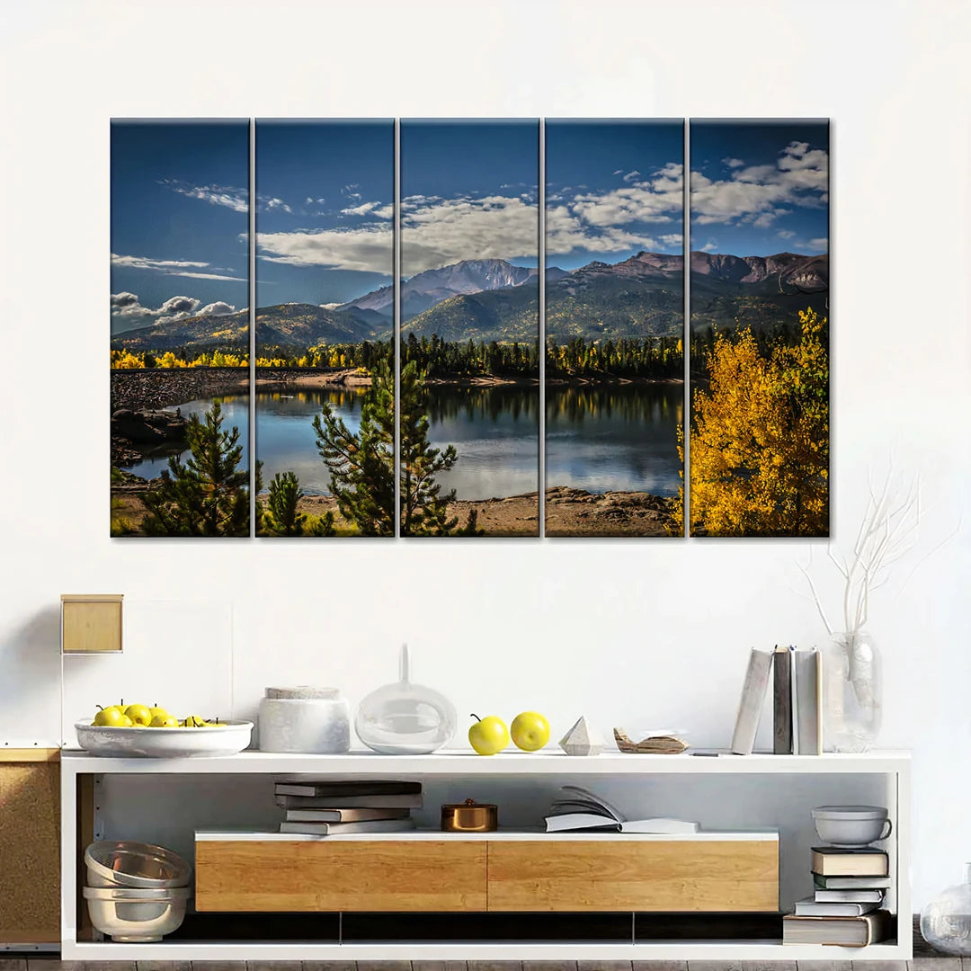 5 Piece Rectangular Split Canvas Wall Art