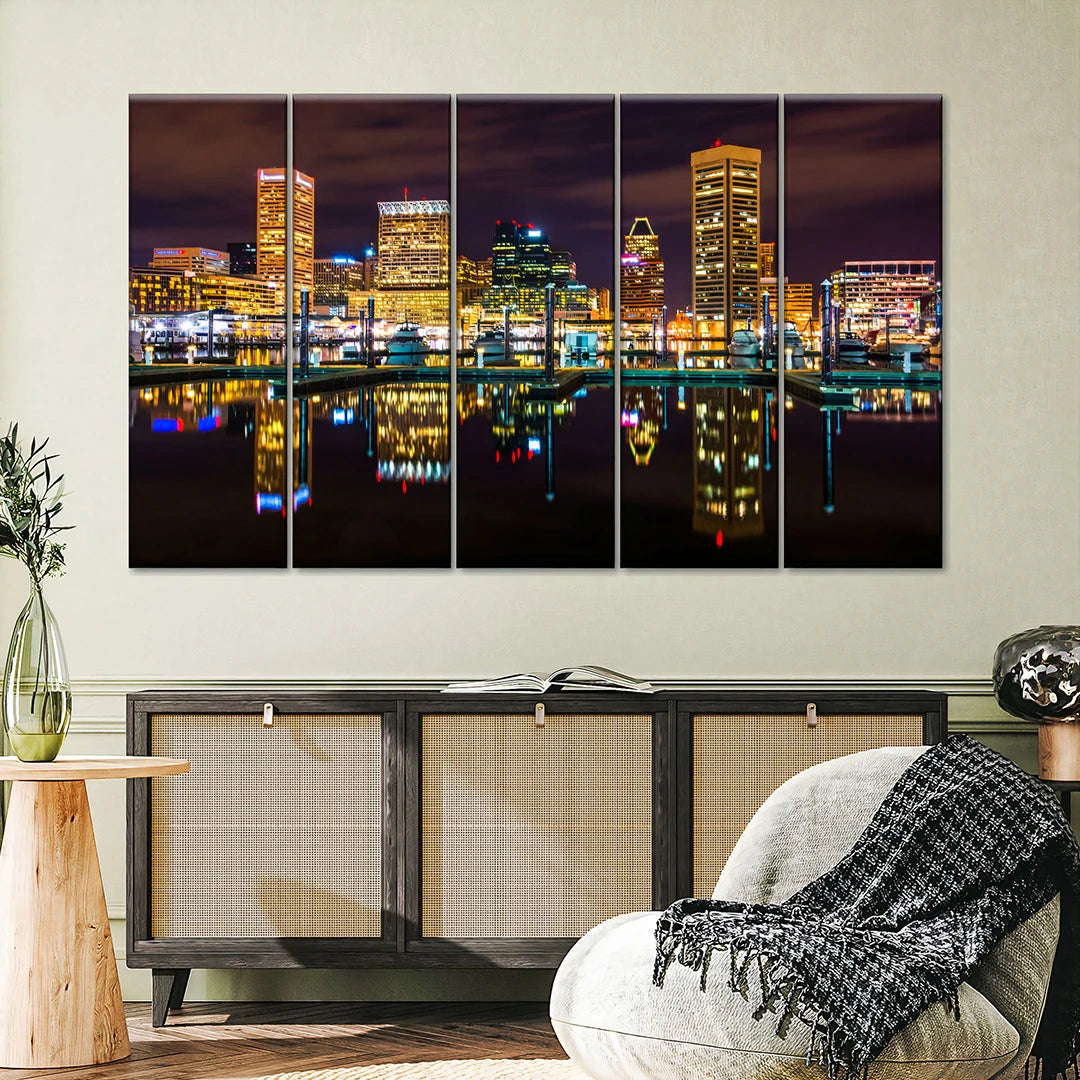5 Piece Rectangular Split Canvas Wall Art