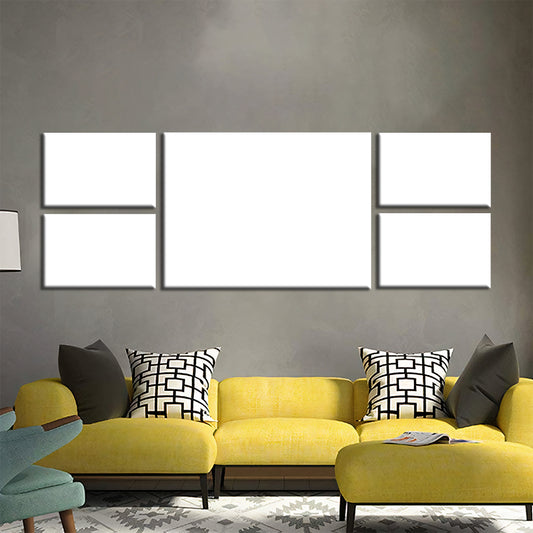5 Piece Split Canvas with Large Center Panel