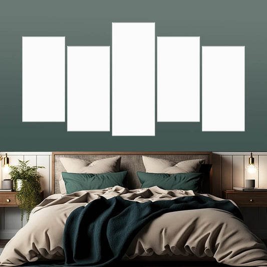 5 Piece Staggered Split Canvas Prints