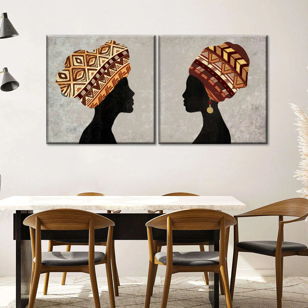 2 Piece Square Side by Side Split Canvas Prints
