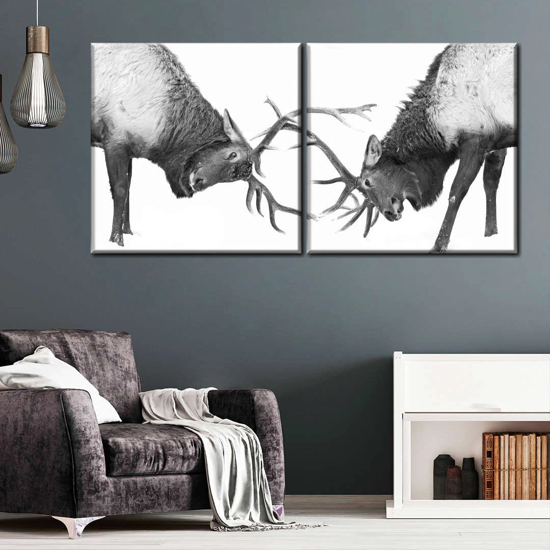 2 Piece Square Side by Side Split Canvas Prints