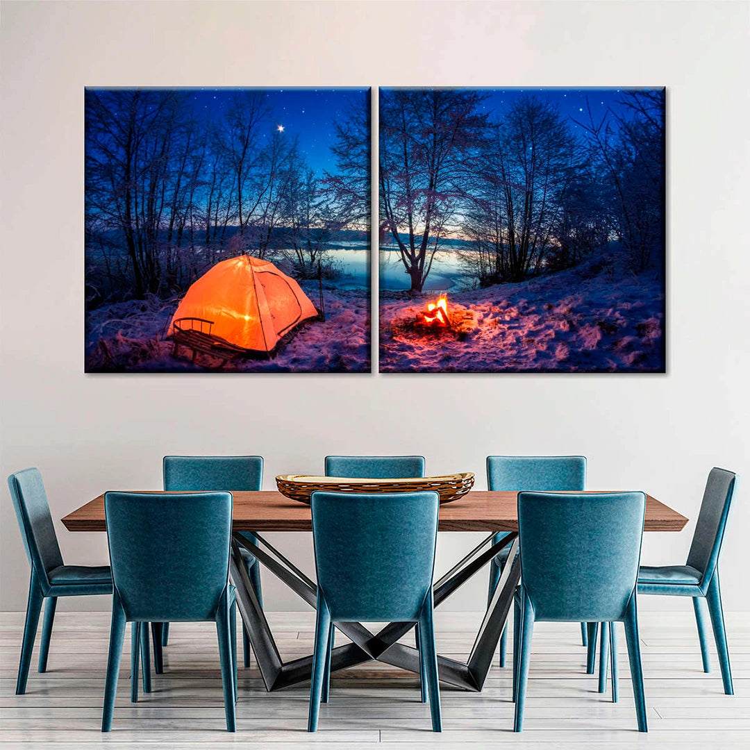 2 Piece Square Side by Side Split Canvas Prints