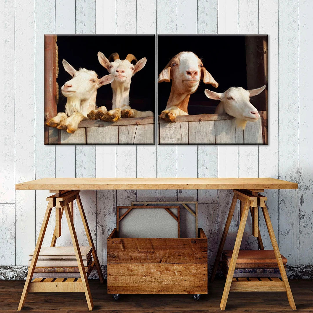 2 Piece Square Side by Side Split Canvas Prints