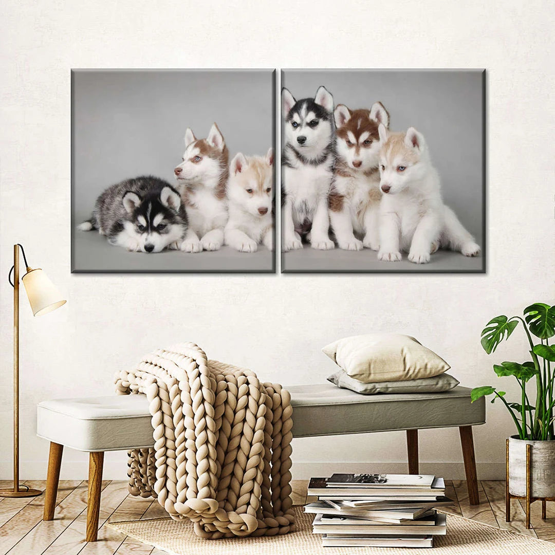 2 Piece Square Side by Side Split Canvas Prints
