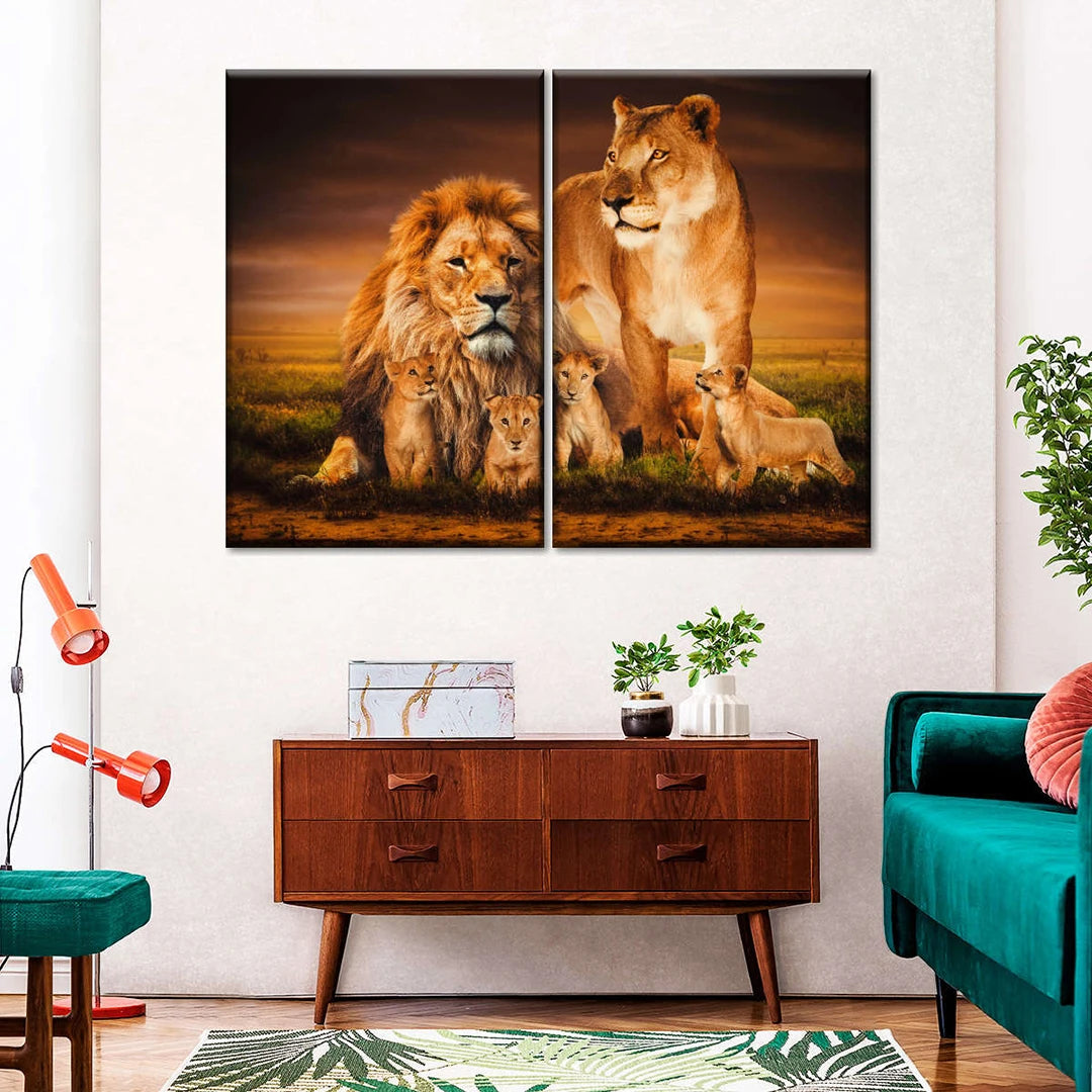 2 Piece Side by Side Split Canvas Prints