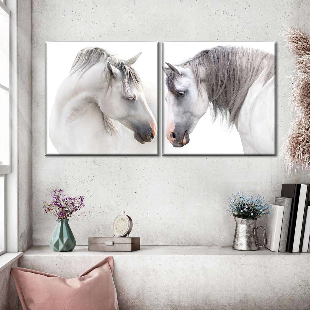 2 Piece Square Side by Side Split Canvas Prints