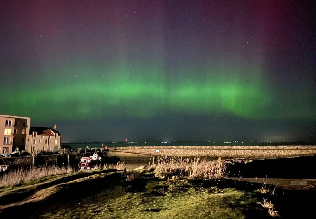 The northern lights over the Trossachs in Scotland - northern lights photos on canvas