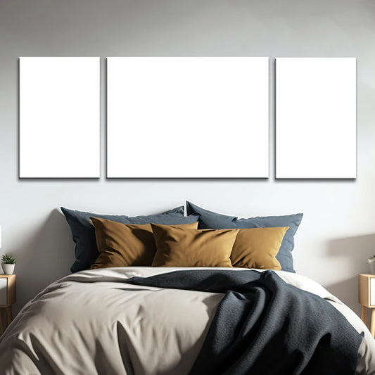 3 Piece Split Canvas with Large Center Panel