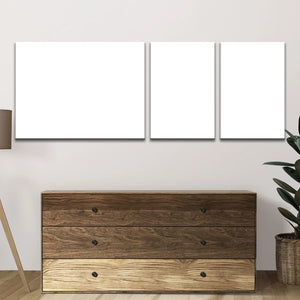 3 Piece Split Canvas with Large Right Panel