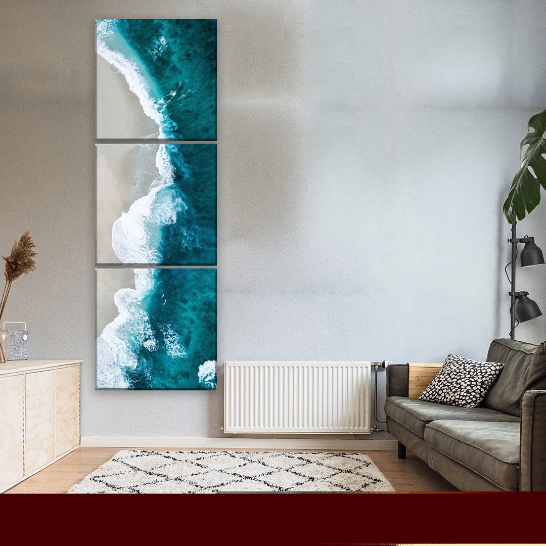 3 Piece Square Lengthway Split Canvas Prints