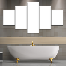 Load image into Gallery viewer, Photo Canvas Prints 5 Piece Bathroom Wall Art

