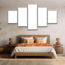 Load image into Gallery viewer, Your Photo To 5 Panel Canvas Wall Art Bedroom
