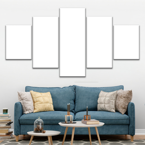 Personalised Photo To 5 Piece Canvas Prints For Living Room