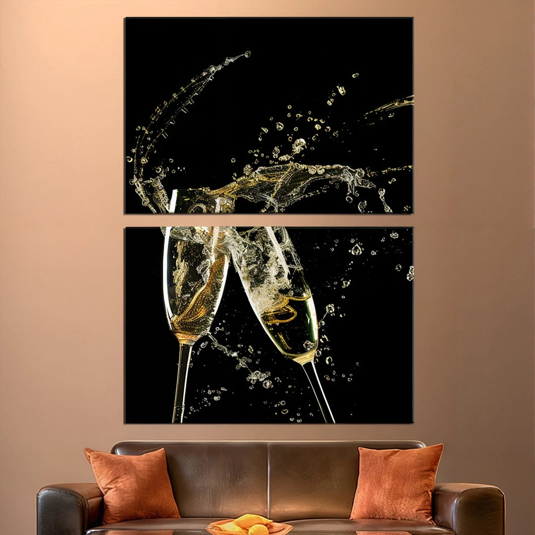 2 Piece Stacked Split Canvas Prints