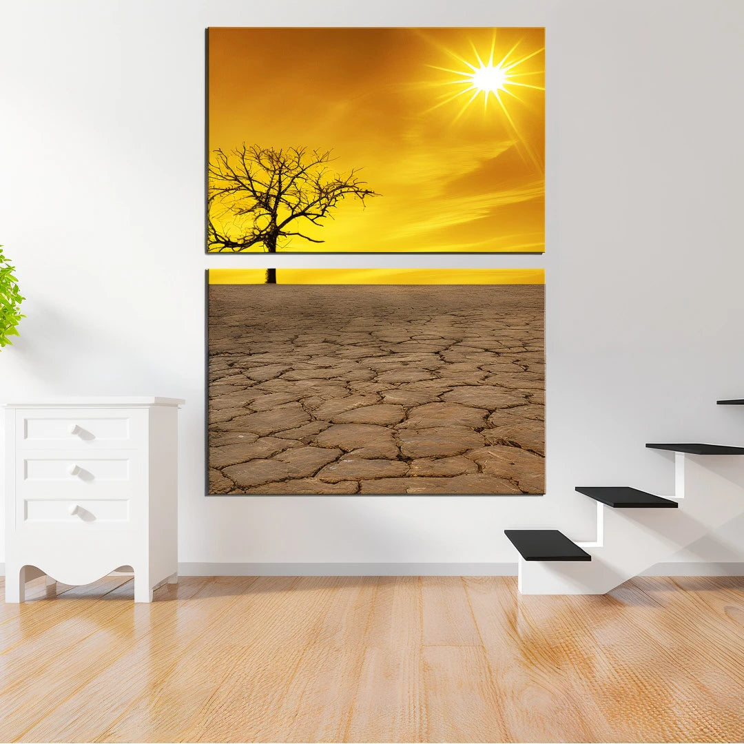 2 Piece Stacked Split Canvas Prints