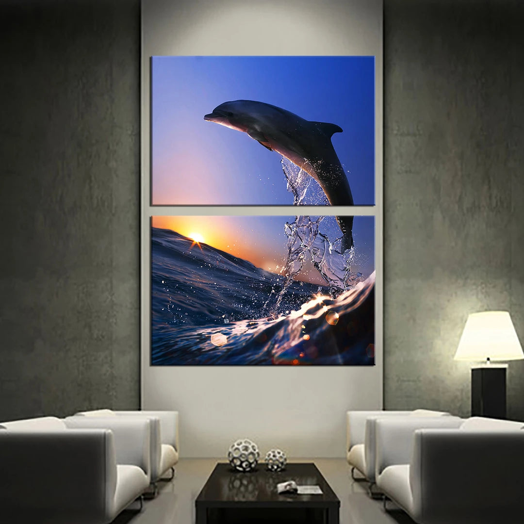 2 Piece Stacked Split Canvas Prints