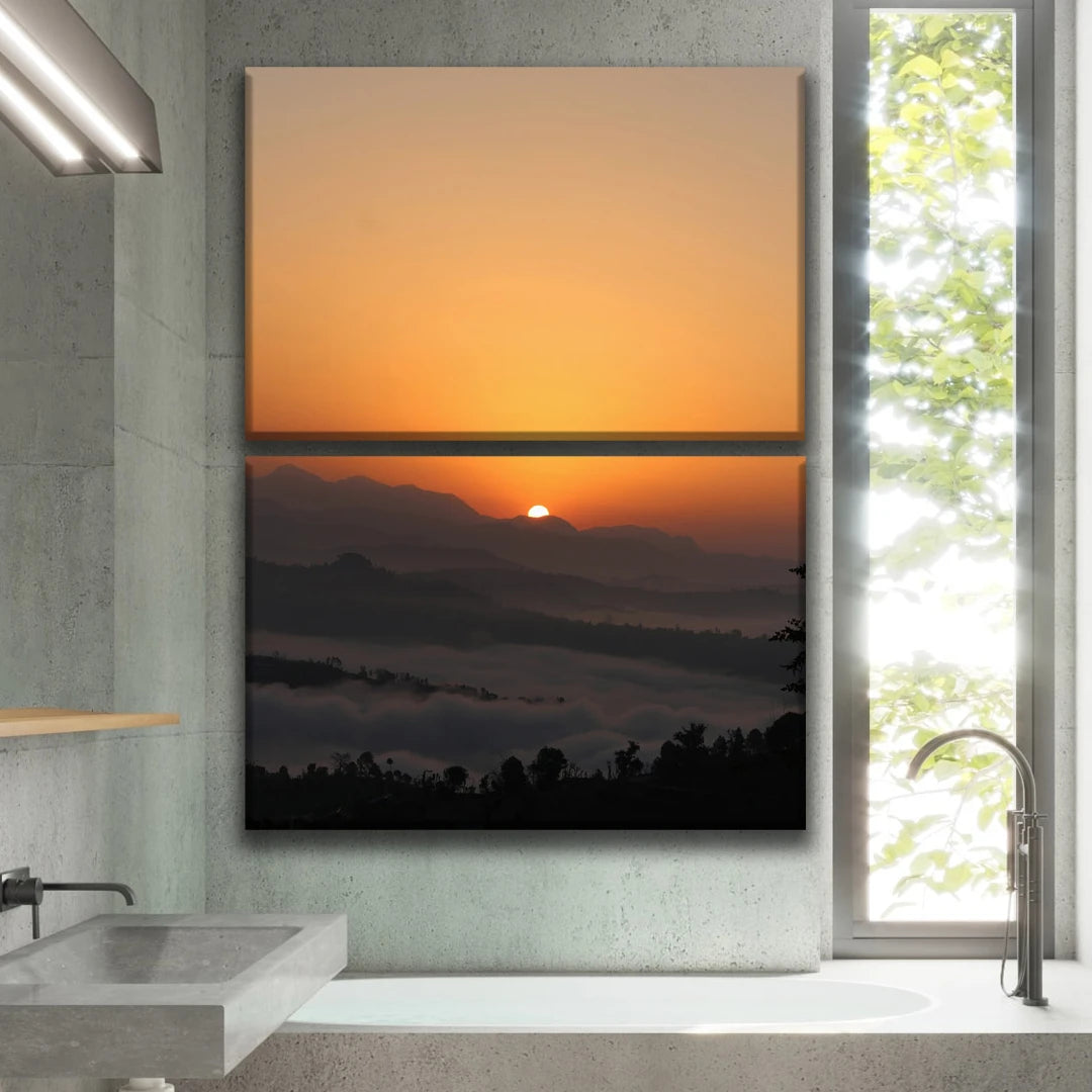 2 Piece Stacked Split Canvas Prints