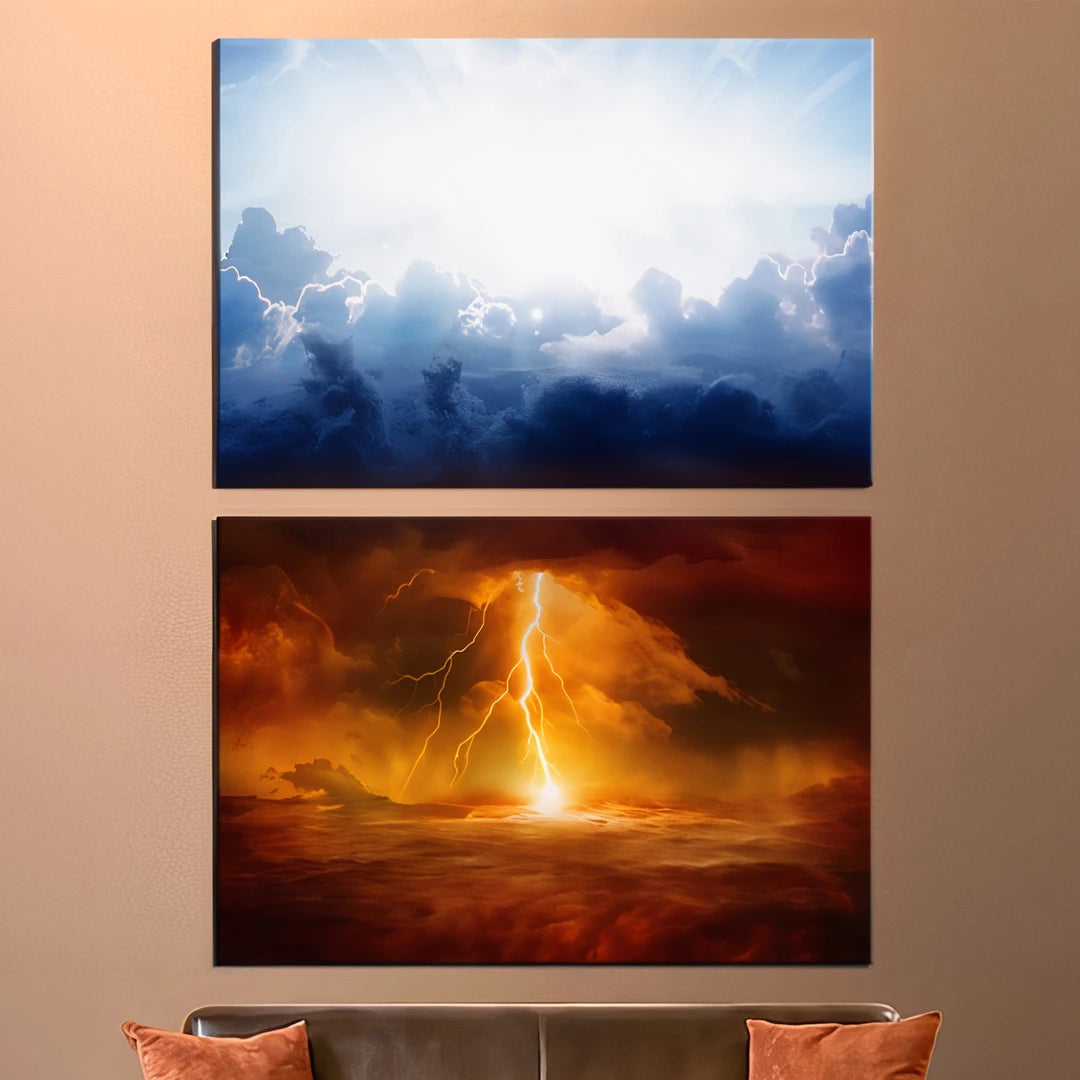 2 Piece Stacked Split Canvas Prints