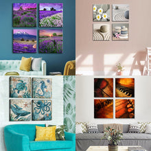 Load image into Gallery viewer, 4 Piece Split Canvas Prints Square
