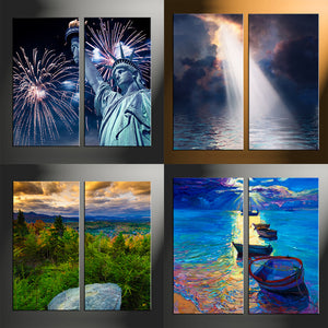2 Piece Split Canvas Prints Vertical