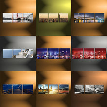 Load image into Gallery viewer, 3 Piece Split Canvas Prints Square In Landscape
