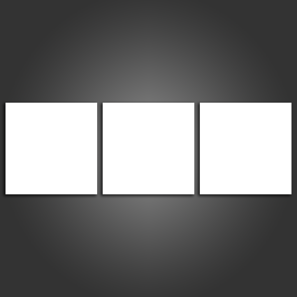 3 Piece Split Canvas Prints Square In Landscape