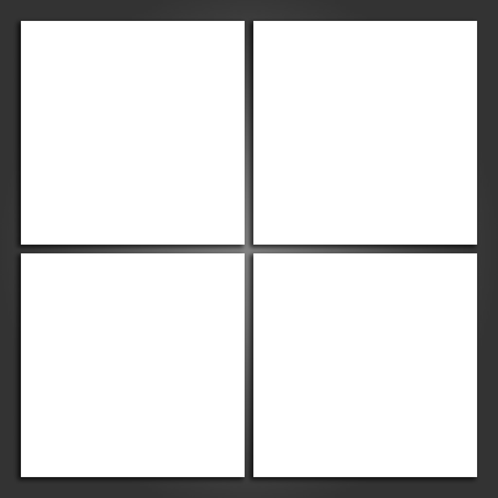 4 Piece Split Canvas Prints Square