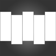 Load image into Gallery viewer, 5 Piece Split Canvas Prints Extra Large Fluctuant
